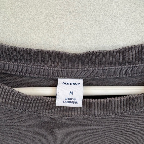 Old Navy Charcoal Short Sleeve Tee Dress - Picture 4 of 4